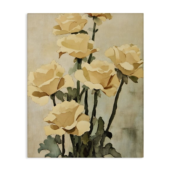 Stupell Industries Vintage Roses Bundle Floral Painting Wrapped Canvas Canvas Art Print Wall Art, 16 x 20