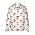 thumbnail image 2 of Goofa Different Mushrooms Printed Women's UPF 50+ Sun Protection Hoodie Jacket Lightweight Long Sleeve Sun Shirt for Women with Pocket Hiking Outdoor-X-Large, 2 of 9