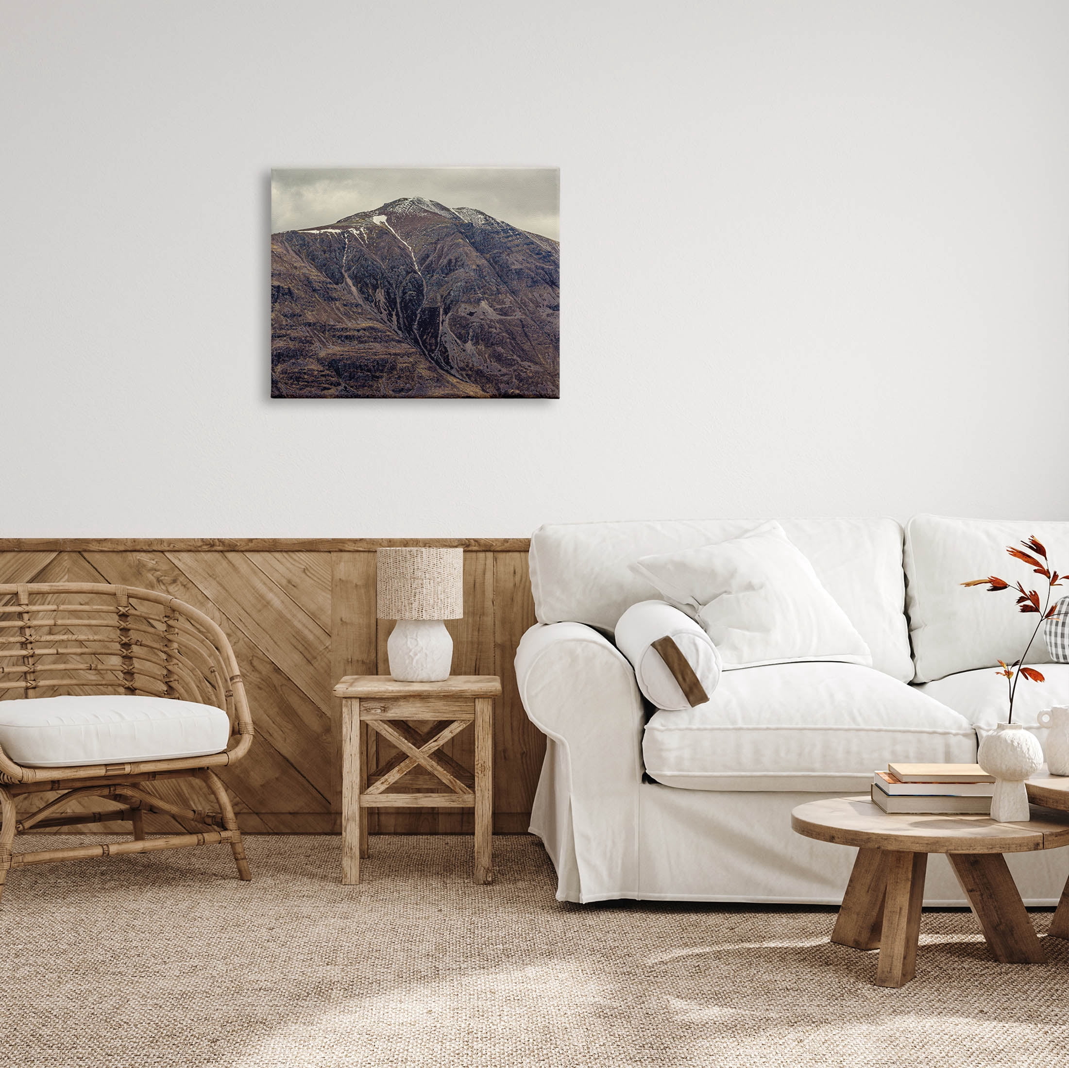 Stupell Industries Cloudy Mountain Peak Slope Photograph Gallery Wrapped Canvas Print Wall Art, Design by Lil' Rue