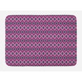 thumbnail image 1 of Ethnic Bath Mat, Geometric Pattern Traditional Style Chevron Zigzags Pink Tone Stripes and Diamond, Plush Bathroom Decor Mat with Non Slip Backing, 29.5" X 17.5", Multicolor, by Ambesonne, 1 of 2