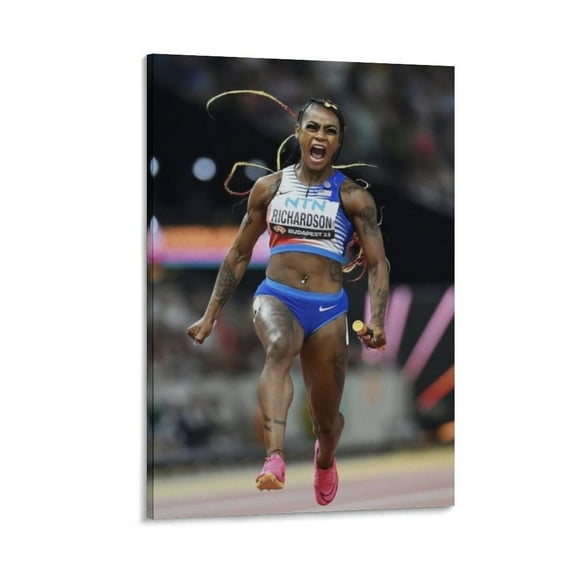 Shakari Richardson Canvas Poster Room Aesthetic Poster Print Art Wall Painting Canvas Posters Gifts Modern Bedroom Decor 16x24inch(40x60cm)