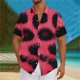 thumbnail image 1 of Blusa y camisa de manga corta con cuello vuelto Camisa casual para hombre Camisa de bolos vintage de manga corta Camisas de verano de playa cubana Camisa con botones Blusa para hombre Poliéster, 1 of 5