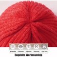 thumbnail image 2 of Unisex Knit Beanie Hats Winter Warm Stretchy Slouchy Skull Beanie Caps for Women Men (Red), 2 of 8