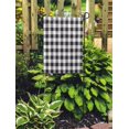 thumbnail image 2 of JSDART Plaid Black White Checkerboard Check Pattern Abstract Celtic Checked Garden Flag Decorative Flag House Banner 28x40 inch, 2 of 2