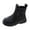 Black, variant on XXWXYD Boots for Kids Boys Girls Leather Boots Shoes Waterproof Leather Short Boots Non Slip Breathable Boots Lightweight Sport Athletic(3.5-4 Years,Black)
