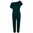 thumbnail image 1 of Sonducket Mono Traje de cuerpo de manga corta Un hombro Casual Mujeres en general Vestidos verde oscuro METRO Sonducket AP002204-20, 1 of 4