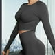 thumbnail image 4 of Camiseta de yoga para mujer, suave, ligera, deportiva, muy elástica, moderna. L, 4 of 9
