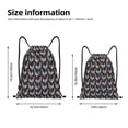 thumbnail image 3 of Bingfone Bohemian Chicken Drawstrings Backpacks Bags for Men Women Gym Drawstrings Bag-Small, 3 of 8