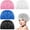 Multicolor, variant on Duslogis 4 Pcs Mesh Sleep Bonnet for Sleeping Night Curly Hair Nets Sleep Caps for Women (White, Pink, Light Blue, Black)
