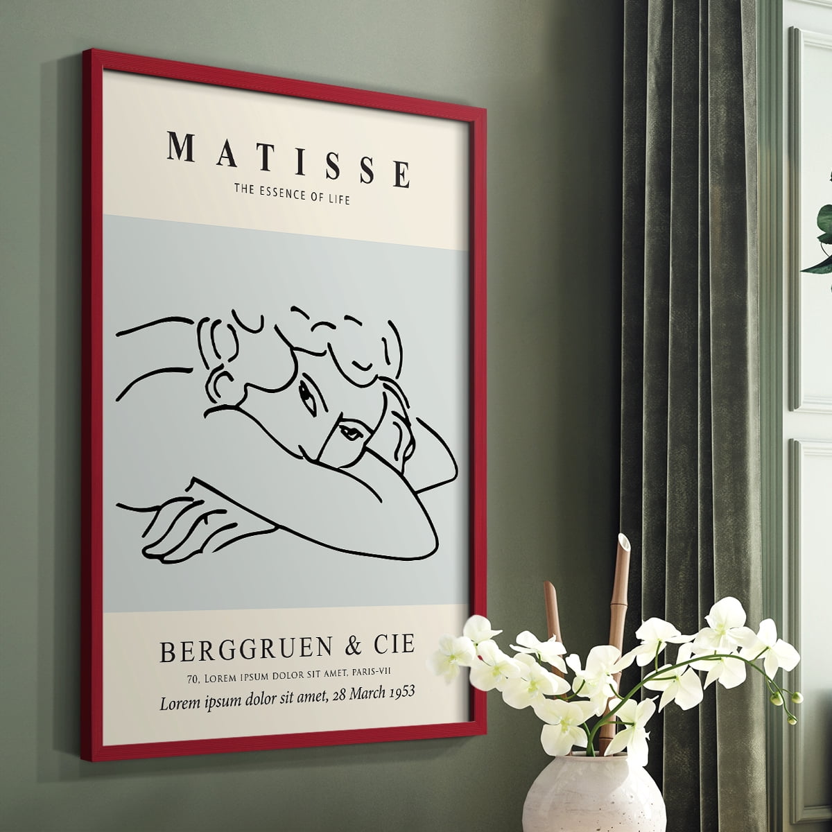Matisse L Framed Print - Solid Wood