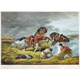 thumbnail image 2 of Tait, Arthur Fitzwilliam 24x19 Gold Ornate Wood Framed with Double Matting Museum Art Print Titled - Life On The Prairie - The Trappers Defense, Fire Fight Fire, 2 of 4