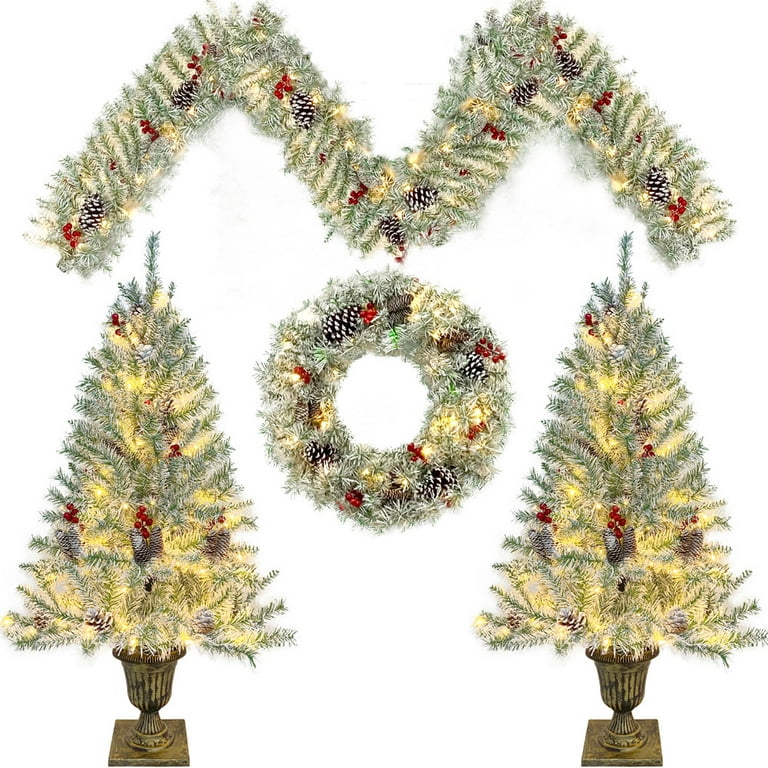 6 Ft Christmas Tree Garland, 2 Pack Christmas Garland with 68 pcs Ball —  CHIMIYA