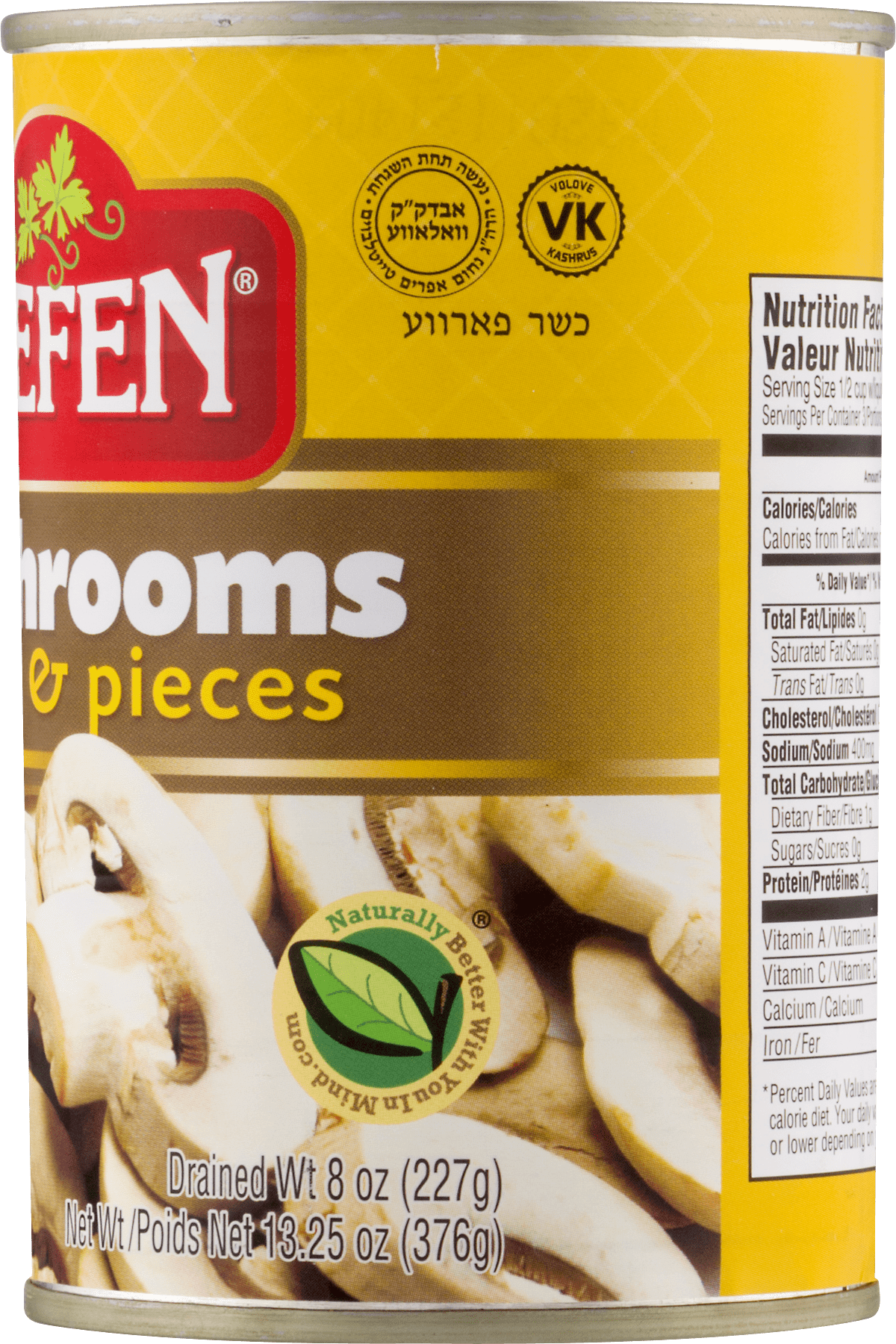 Gefen Mushrooms S&P, 8 oz.