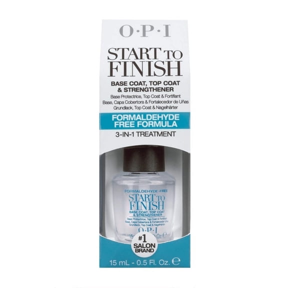 Start to Finish Base & Top Coat Strengthener # NT T71 by OPI for Women - 0.5 oz Nail Strengthener