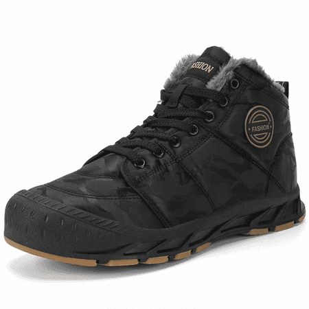 

Men s Outdoor Winter Camouflage High-Top Size 6.5 Cotton Shoes Ankle Boots Non-Slip Warm Hiking Shoes