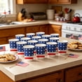 thumbnail image 5 of Votnto 24pcs Patriotic Disposable Paper Plates & Cups Set, 4th of July USA Flag Tableware for 24 Guests, Independence Day, Memorial Day BBQ & Party Supplies, 5 of 6