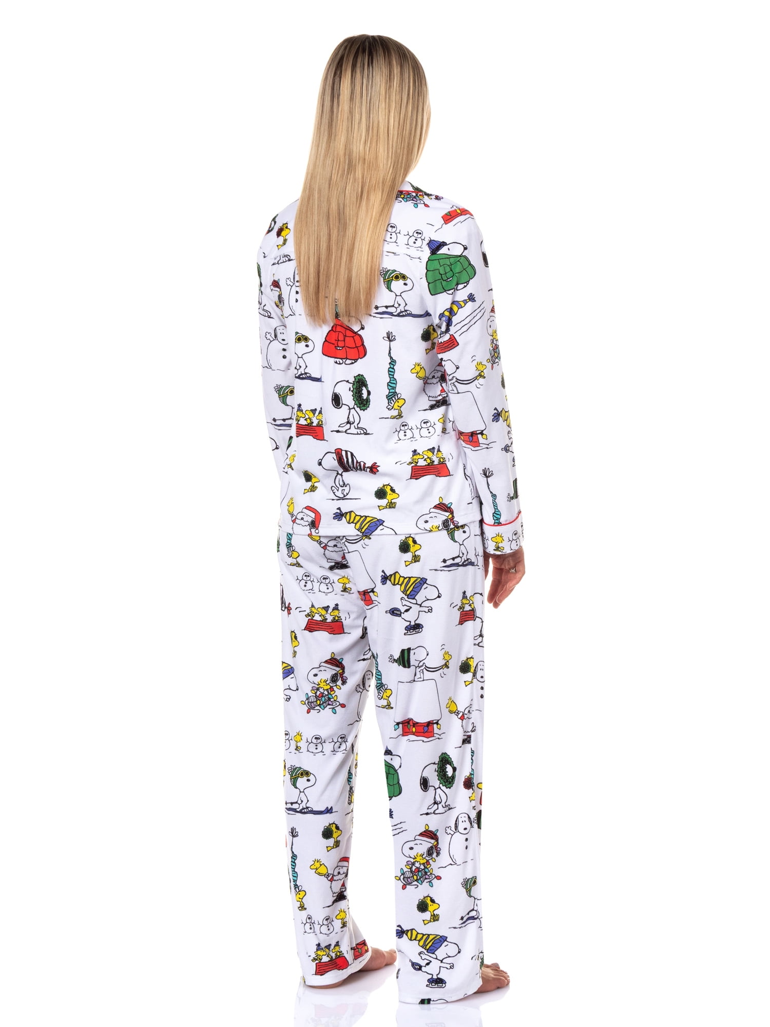 Peanuts Snoopy Women's Matching Family Pajamas Set, 2-Piece, Sizes XS-3X