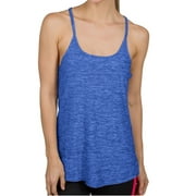 NEW Blue Women's Size XL Space Dyed Racerback Active Top