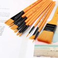 thumbnail image 3 of Acrylic Paint Brush Set - 10 Brushes In Wallet,ideal Paint Brush Set Perfect For Beginners, 3 of 5
