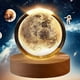 thumbnail image 1 of Lampara de Luna,Luna 3d Esfera Luna Crystal Glass Ball,Adecuado Como Luz de Noche y Lampara de Mesa de Noche,Decorar La Habitación, Regalos Navideños para Niños, 1 of 4
