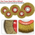 thumbnail image 2 of 100/125/150/175/200mm Fine Wire Brush Wheel With Adaptor Rings For Deburring, 2 of 6