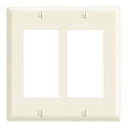 thumbnail image 2 of Plato de pared Leviton, 2 bandas, termoendurecible, de plástico, color blanco, 2 of 2