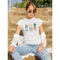 thumbnail image 2 of Cactus & Succulents Ethnic Pots T-Shirt Women -Image by Shutterstock, Female x-Large, 2 of 4