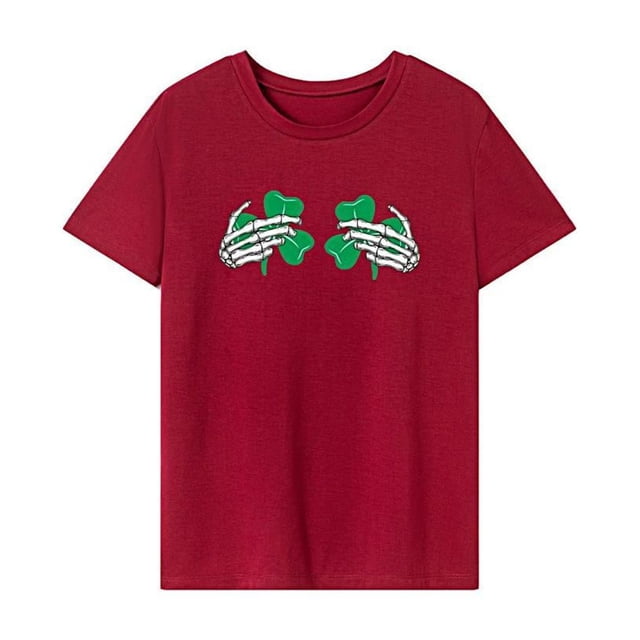 Camiseta básica para mujer, camiseta con cuello redondo para vacaciones, viaje, trabajo, regalo para mujer M