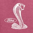 thumbnail image 2 of Wild Bobby, Ford Shelby Cobra Emblem Vintage White Logo, Cars and Trucks, Front and Back Unisex Crewneck Graphic Sweatshirt, Vintage Heather Red, 5X-Large, 2 of 4
