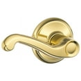 thumbnail image 3 of Schlage Flair Polished Brass Hall & Closet Door Handle, 3 of 4