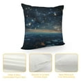 thumbnail image 4 of GOSMITH  Throw Pillow Cover Cosmic Colorful Watercolor Galaxy Night Sky with Stars Square Decorative Throw Pillow Cushion Case for Home Couch Living Room Bed Sofa Car Pillowcase, 4 of 5