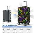 thumbnail image 6 of Balery Neon Mardi Gras Luggage Cover Protector, Scratch And Dirt Resistant, Fits 18-32 Inch Luggage - X-Large, 6 of 9
