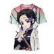 thumbnail image 3 of Camiseta de manga corta con estampado 3D de Anime Demon Slayer, Kimetsu no Yaiba, Kamado, Nezuko, Kochou, Shinobu, 3 of 5