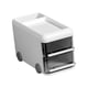 thumbnail image 2 of Organizador de escritorio con forma de coche, multiusos, con cajón Blanco, 2 of 9