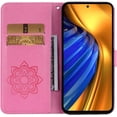 thumbnail image 2 of Case for Xiaomi Poco F4 5G with Credit Cards Pocket, Glitter Bling Diamond PU Leather Wallet Phone Case Flip Cover for Xiaomi Poco F4 5G Owl Pink, 2 of 12