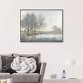 thumbnail image 2 of By the Pond II by Christy McKee Framed Canvas Art Print, 2 of 2