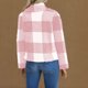 thumbnail image 4 of Chaqueta y abrigo informal de manga larga sin capucha para mujer, de invierno, de polar de doble cara, a cuadros, de manga larga, tipo cárdigan, abrigo, blusa de poliéster para mujer, 4 of 6