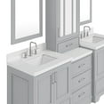 thumbnail image 4 of Ariel Stafford 85 In. Double Rectangle Sink Bathroom Vanity Set With Carrara White Quartz Countertop 1.5 Edge In Grey, 4 of 8
