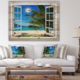 thumbnail image 4 of Design Art - Window Open to Beach with Palm, 4 of 5