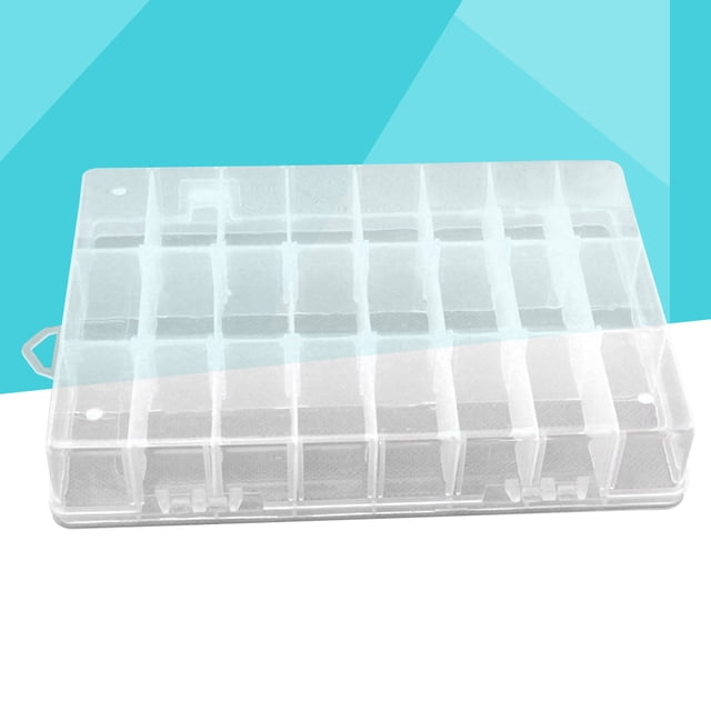 OULII Caja De Plástico Para Almacenamiento De Pendientes Anillos Y Accesorios Pequeños