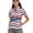 American Flag Golf, variant on St. Patrick's Clover Pattern Golf Shirt, Breathable Daily Casual Moisture Wicking Pullover for Tennis Travel Outdoor V Neck Size XX-Large