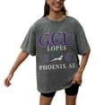 thumbnail image 2 of Women's Gameday Couture Grey Grand Canyon Antelopes Oversized Snow Wash T-Shirt, 2 of 5