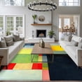 thumbnail image 3 of 5'x8' Area Rugs, Colorful Geometric Indoor Outdoor Area Rug for Living Room Bedroom, Color Block Abstract Contemporary Washable Bathroom Rugs Kitchen Floor Carpet Mats Home Decor Aesthetic, 3 of 8