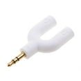 thumbnail image 1 of Y Splitter.5mm Mâle vers 2 Ports 3.5mm Femelle Blanc, 1 of 7