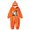 Orange#9527, variant on BOOMNY Halloween Flannel Pajamas Jumpsuit for Men And Women Hallowmas Pumpkin Face Graphic Long Sleeve Hooded Pjs Jumpsuit Cozy Warm Loungewear Homewear