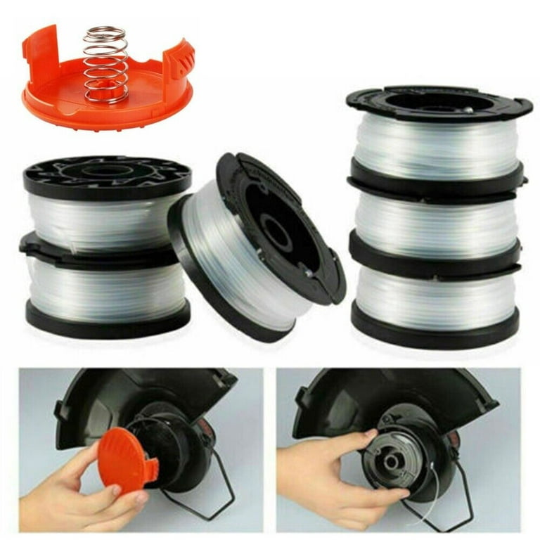3/6Pack For Black & Decker Replacement String Trimmer Line Spool