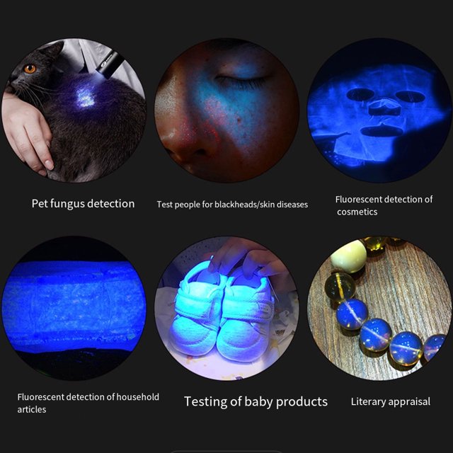 stanreset Flashlight Backlight Multipurpose Torch Detector Light Household Detecting Illumination Equipment Wide Application Large Black Medium
