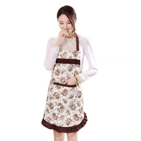 

QING SUN Apron Home Kitchen Apron Bib Sleeveless Halter Apron Waterproof Oilproof Hand Rubable One Piece