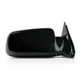 thumbnail image 2 of For GMC C2500 Suburban/K2500 Suburban 1992-1999 Door Mirror Passenger Side | Manual Glass | Non-Heated | Manual Folding | Black | Corner Mount | Non-Towing | Replacement For GM1321140, 2 of 9
