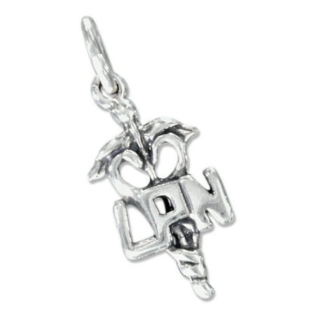 Female Symbol Charm - STERLING SILVER NURSE'S SYMBOL LICENSED PRACTICAL NURSE